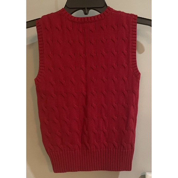 Polo Ralph Lauren Sweater Vest Cable Knit Pullover Vintage Youth Boys Size 5 - Picture 2 of 6